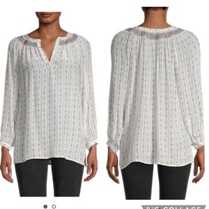 FRENCH CONNECTION Peasant Blouse tunic women’s size small NWOT